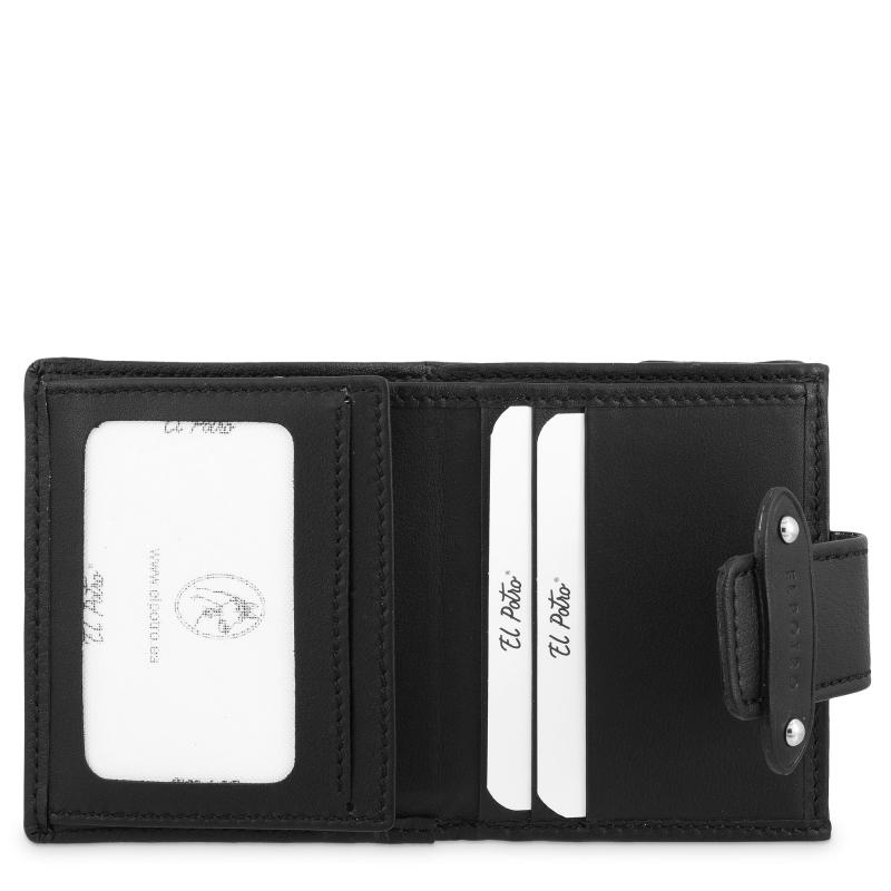 El potro Cartera pequeña mujer color negro casual- E L P O T R O Ofertas de temporada