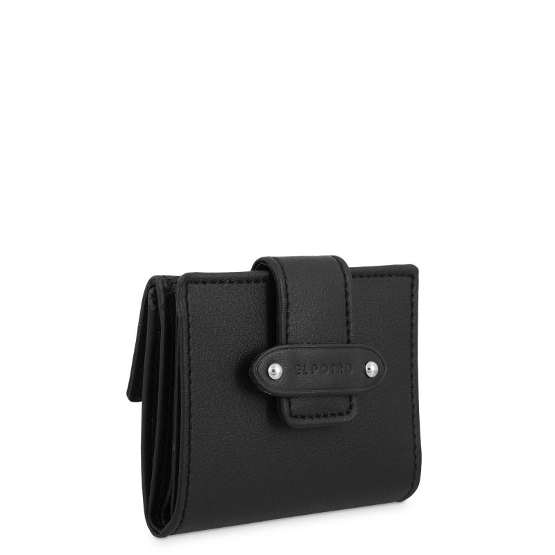El potro Cartera pequeña mujer color negro casual- E L P O T R O Ofertas de temporada