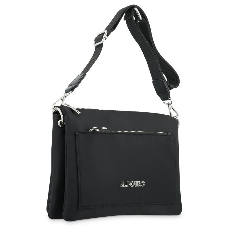 El potro Bolso macuto fuelle negro - EL POTRO Outlet online