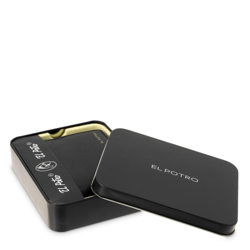 El potro Cartera tarjetero en piel vacuno color negro-ELPOTRO Liquidación