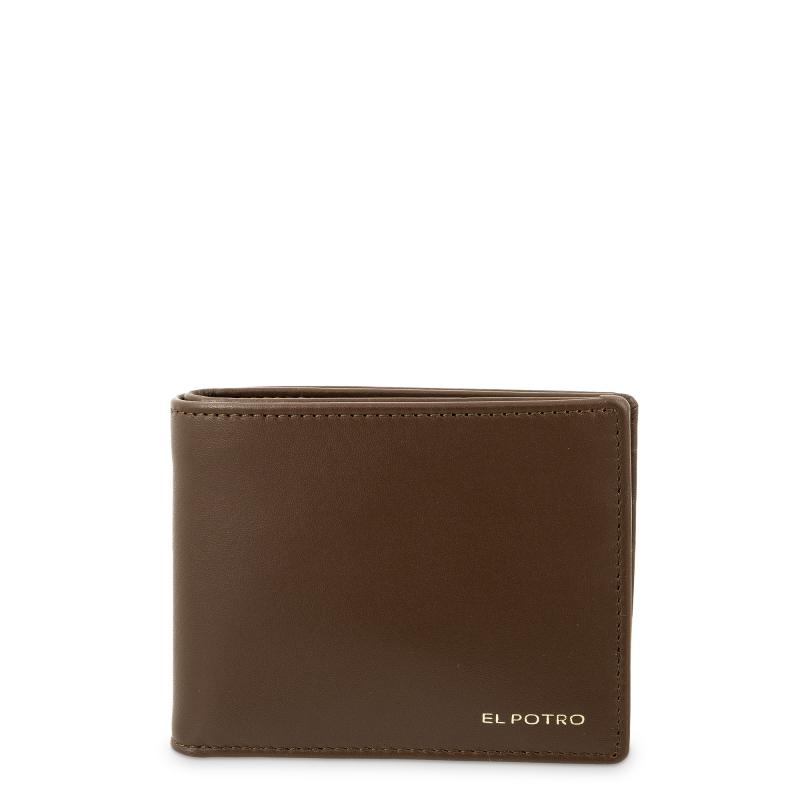 El potro Cartera tarjetero en piel vacuno color cuero-ELPOTRO
