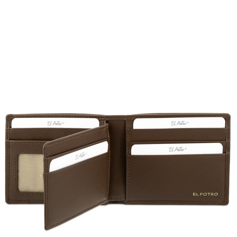 El potro Cartera tarjetero en piel vacuno color cuero-ELPOTRO Mejor oferta