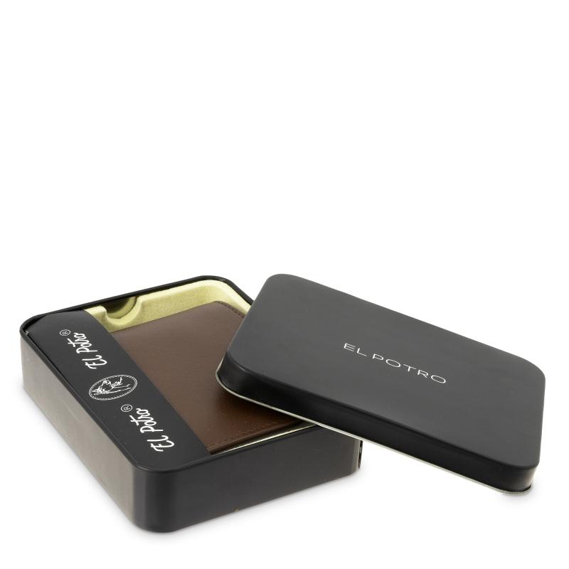 El potro Cartera tarjetero en piel vacuno color cuero-ELPOTRO Mejor oferta