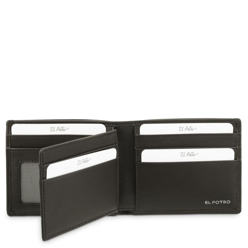 El potro Cartera tarjetero en piel vacuno color marrón-ELPOTRO Rebajas top
