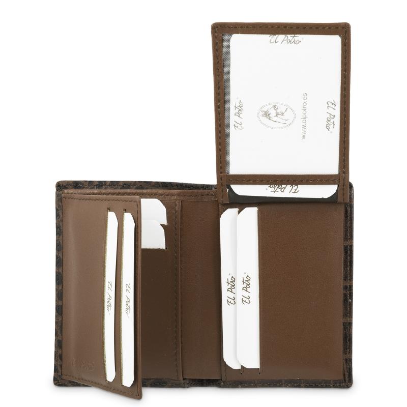 El potro Cartera hombre en piel vacuno color marrón-Coco Últimos 2 días