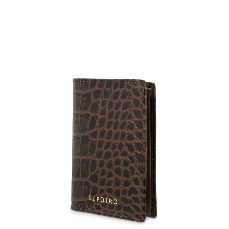 El potro Cartera hombre en piel vacuno color marrón-Coco Últimos 2 días