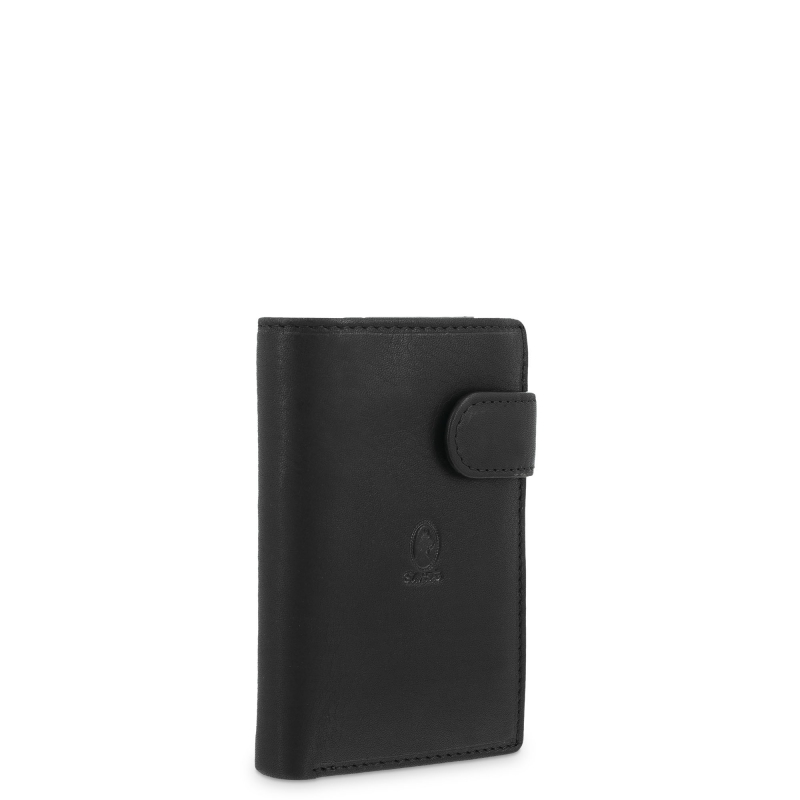 El potro Cartera grande con monedero exterior hombre en piel vacuno color negro -Durango Superdescuento