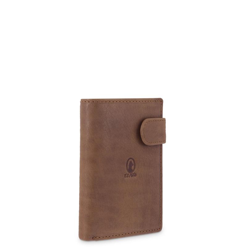 El potro Cartera grande con monedero exterior hombre en piel vacuno color cuero-Durango Grandes descuentos
