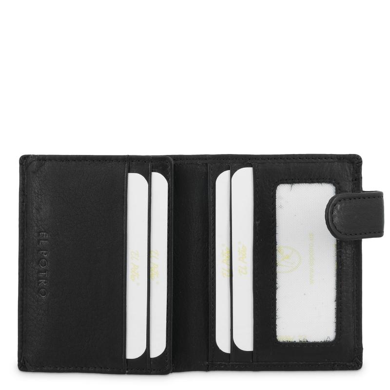 El potro Cartera con monedero exterior hombre en piel vacuno color negro- Durango Liquidación
