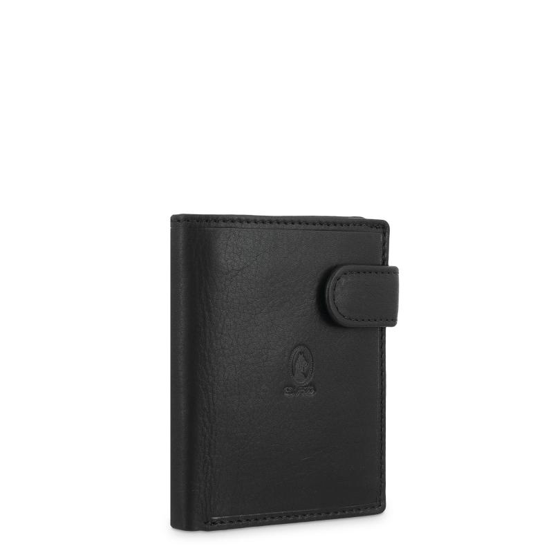 El potro Cartera con monedero exterior hombre en piel vacuno color negro- Durango Liquidación