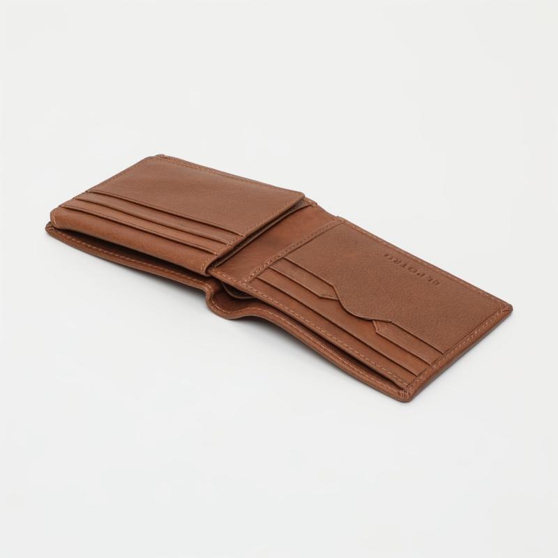 El potro Cartera hombre en piel vacuno color cuero- Durango Descuento por venta flash