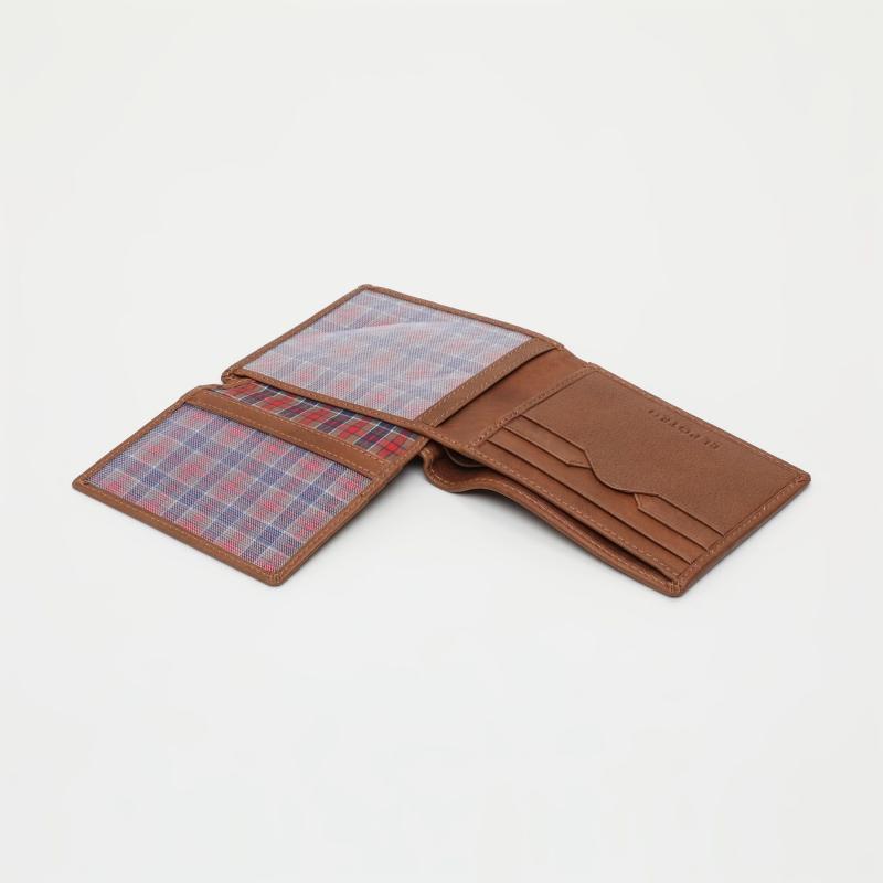 El potro Cartera hombre en piel vacuno color cuero- Durango Descuento por venta flash