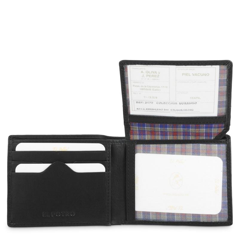 El potro Cartera hombre en piel vacuno color negro - Durango Ofertas de temporada