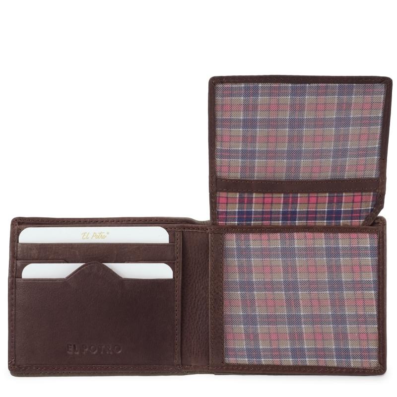 El potro Cartera hombre en piel vacuno color marrón - Durango Ofertas especiales