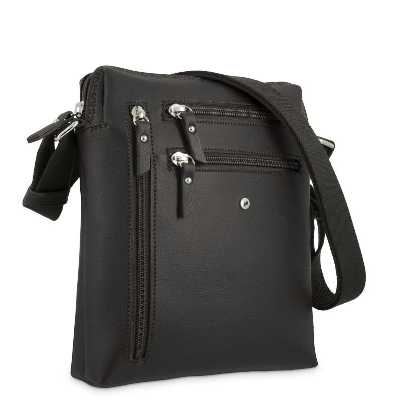 El potro Bolso Bandolera grande en piel sintética color marrón elite-El Potro Outlet online