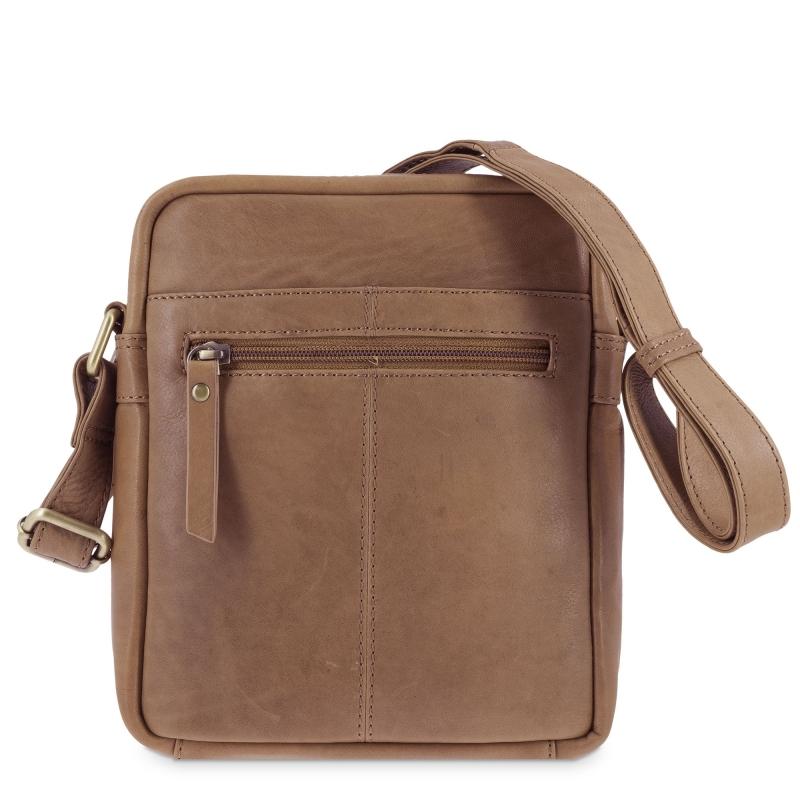 El potro Bolso Bandolera hombre en piel vacuno color cuero- Durango Rebajas