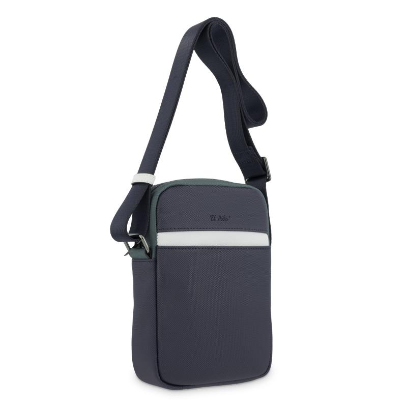 El potro Bolso bandolera color negro Denver azul-El Potro Gran oferta