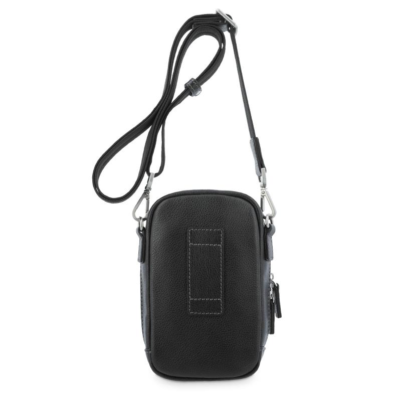 El potro Bolso Bandolera hombre en piel vacuno color negro - Box Rebajas baratas