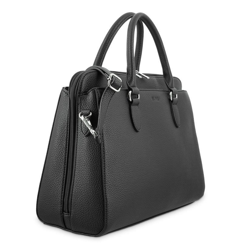 El potro Bolso shopping 3 cremalleras de El Potro color negro-Siena Liquidación