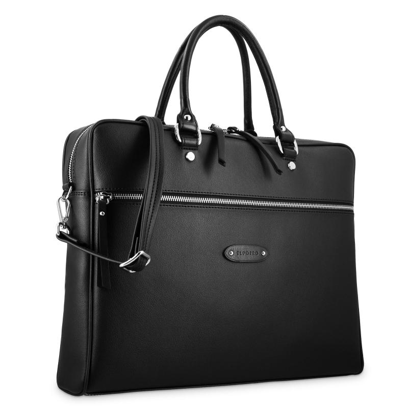El potro Bolso grande portadocumentos de mujer de color negro - EL POTRO Mejor oferta