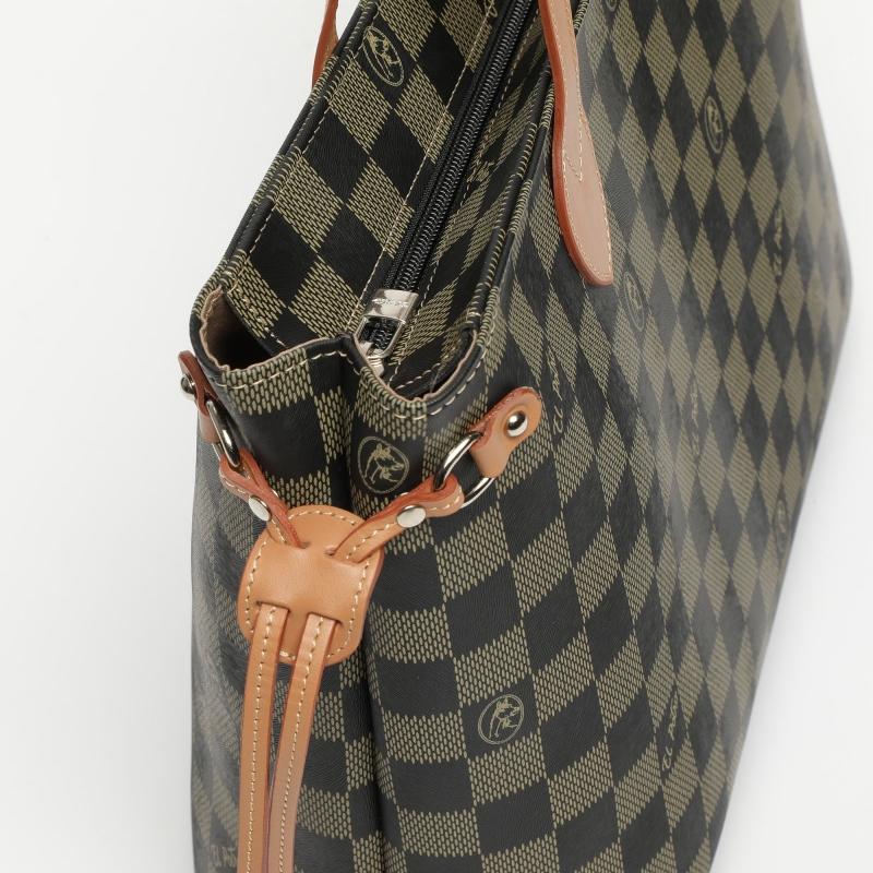 El potro Bolso tote cesta chess negro-El Potro COMPRAR AHORA