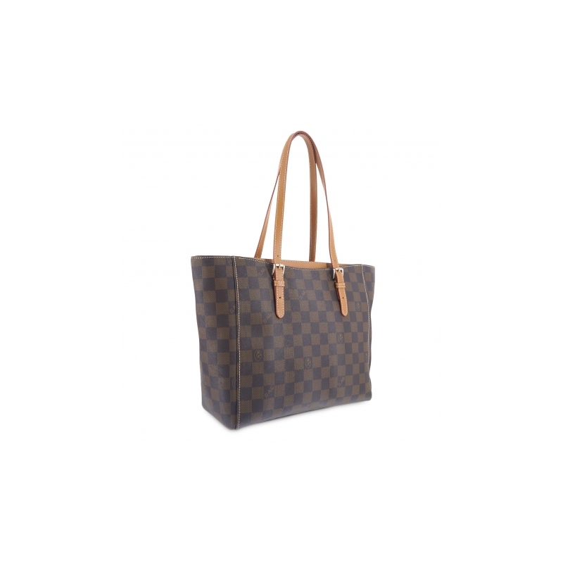 El potro Bolso Tote mujer en lona y piel vacuno color marrón - Chess Descuento por venta flash