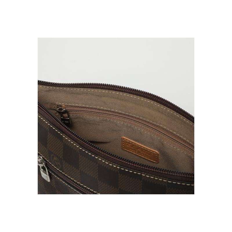 El potro Bolso Bandolera pequeño mujer en lona color marrón-Chess Outlet online