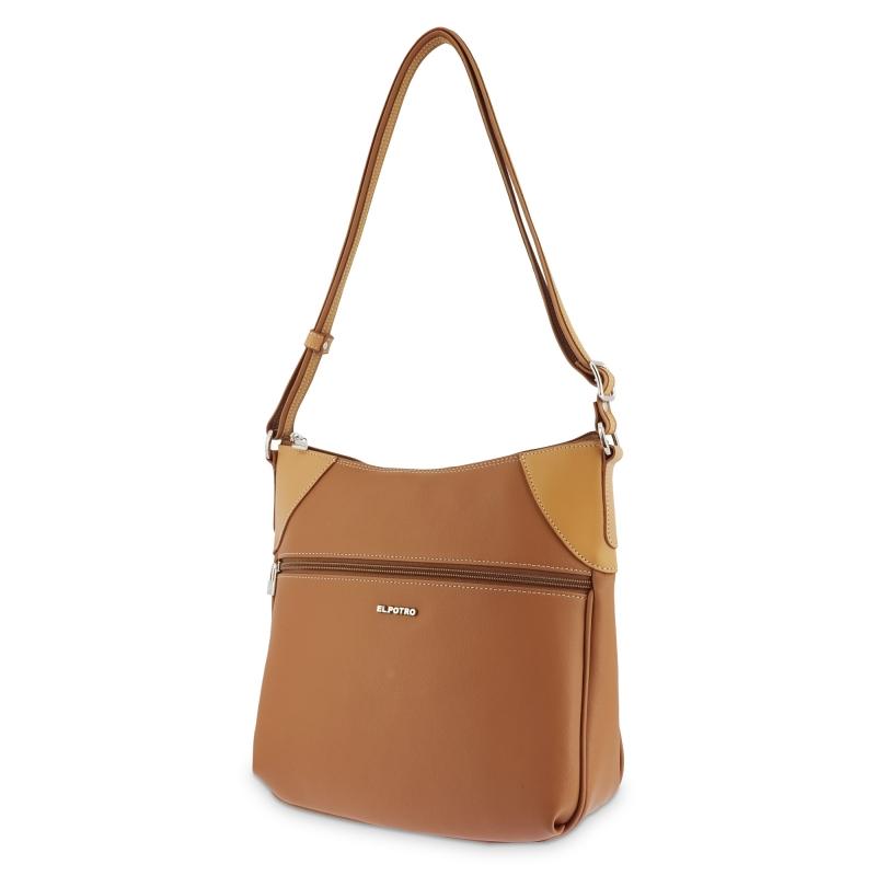 El potro Bolso Bandolera mujer color cuero-Angula Liquidación