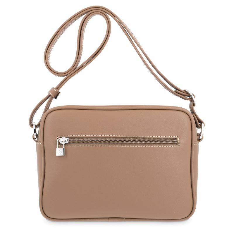 El potro Bolso bandolera pequeña mujer en lona color cuero-Angula Rebajas top