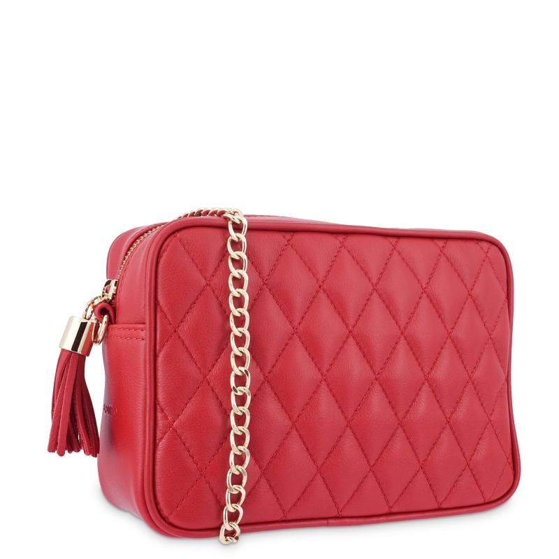 El potro Bolso Bandolera mujer en piel vacuno color rojo - Piel Grandes descuentos