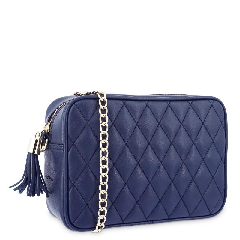 El potro Bolso Bandolera mujer en piel vacuno color azul - Piel vacuno Tienda de fábrica