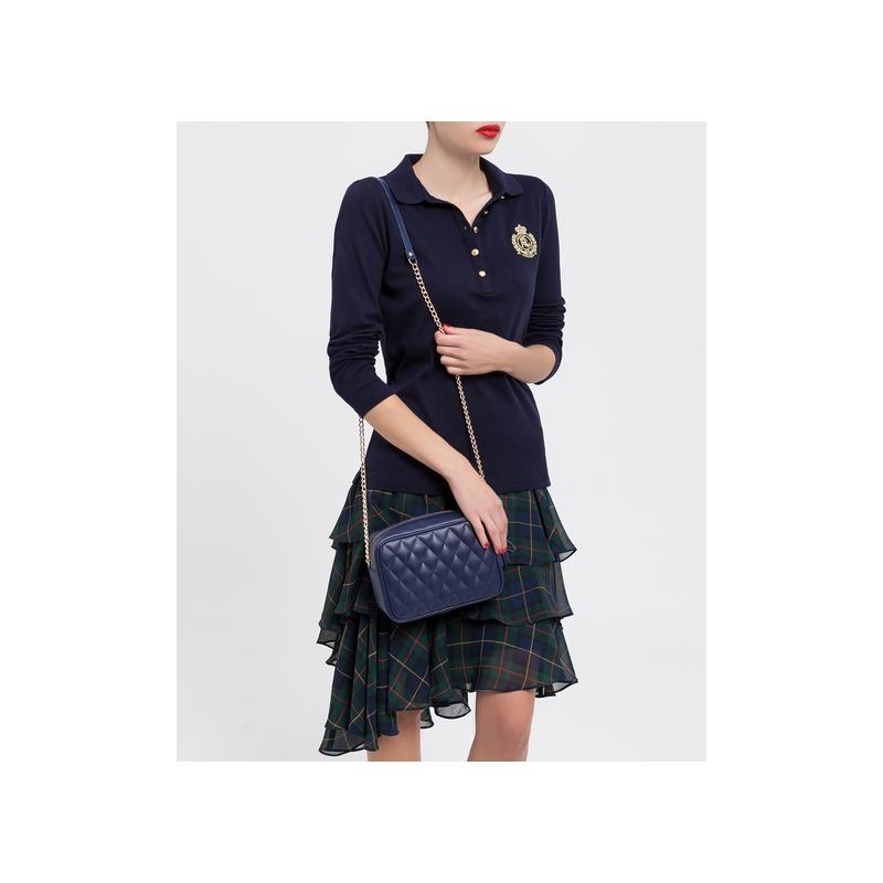El potro Bolso Bandolera mujer en piel vacuno color azul - Piel vacuno Tienda de fábrica