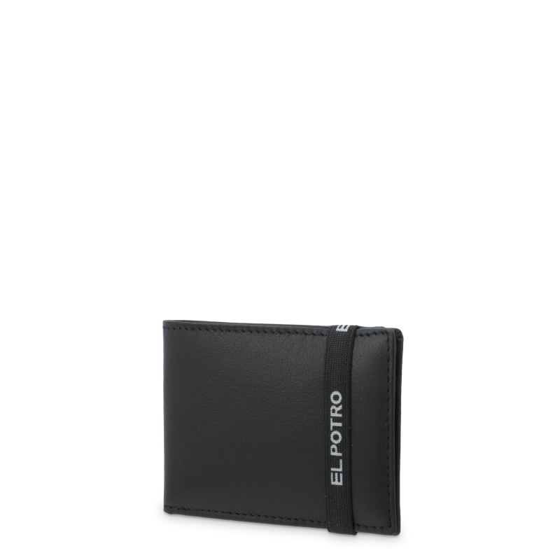 El potro Cartera pequeña con monedero exterior en piel vacuno color negro-El Potro Los más vendidos