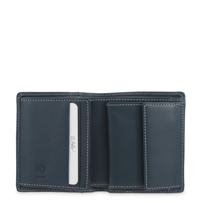 El potro Cartera monedero interior de hombre en piel vacuno azul Urban-E L P O T R O Descuento