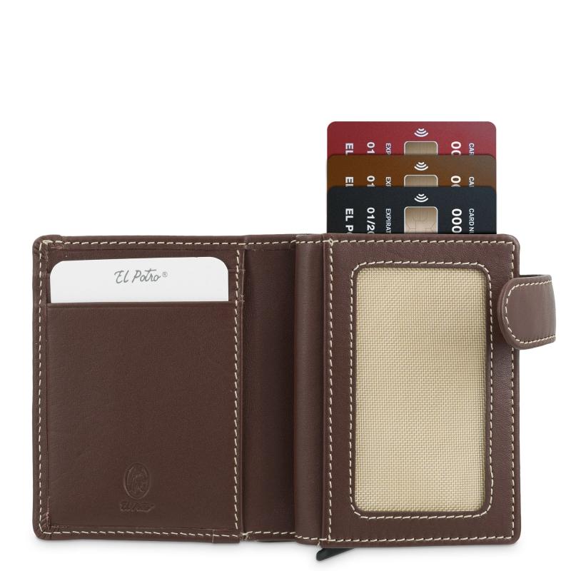 El potro Tarjetero protector en piel vacuno color cuero Urban-E L P O T R O Tienda