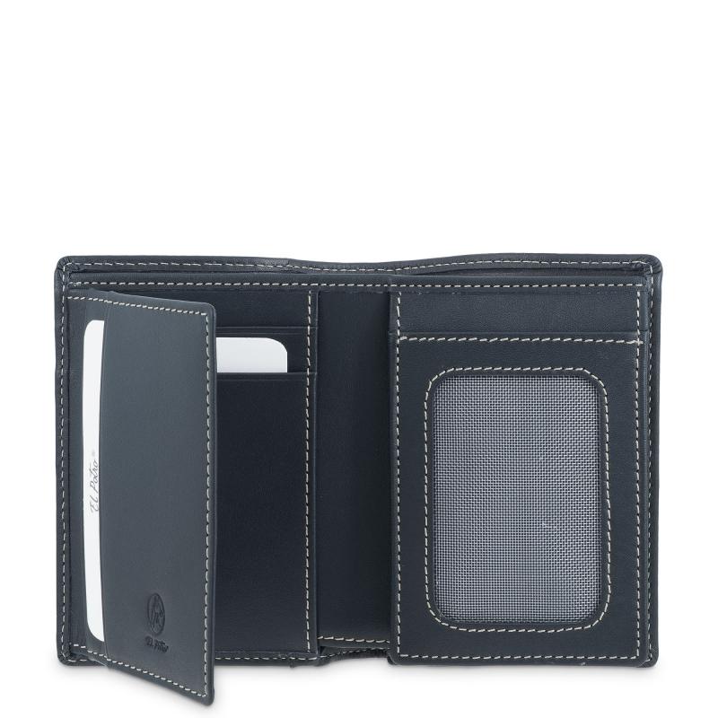 El potro Cartera tarjetero de hombre en piel vacuno azul Urban-E L P O T R O Envío gratis