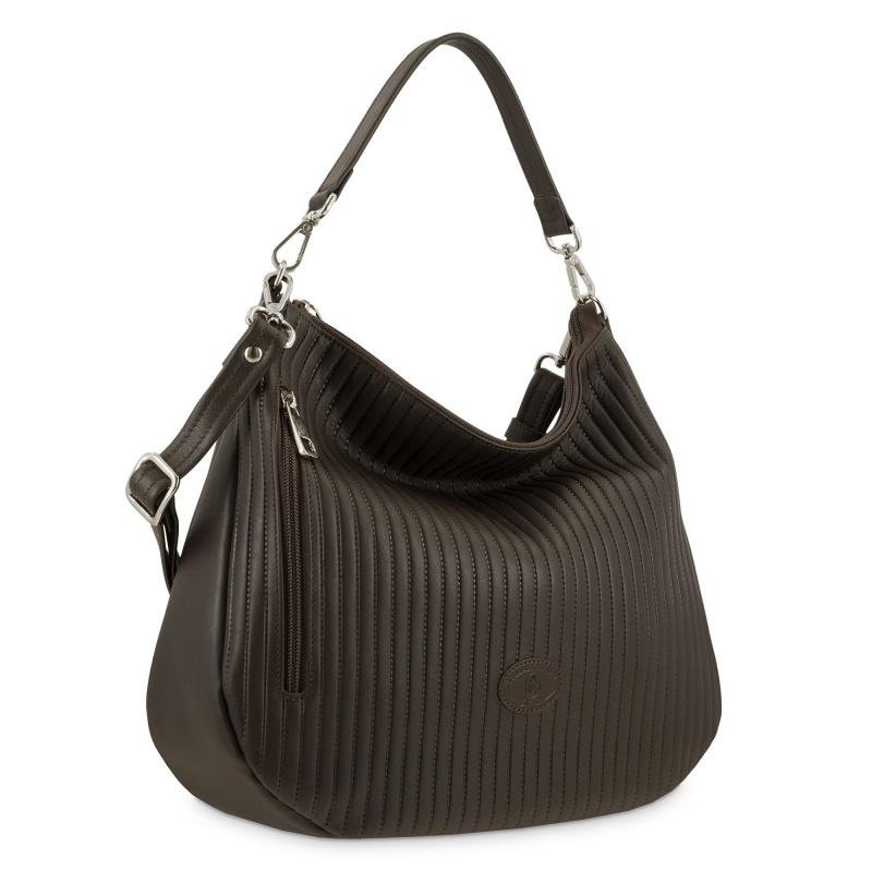 El potro Bolso Hobo mujer en piel vacuno color marrón- Cromo COMPRAR AHORA