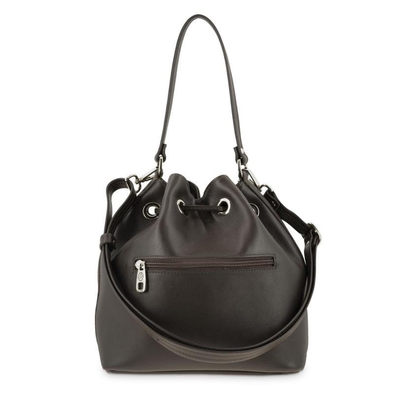 El potro Bolso saco mujer en piel vacuno color marrón- Cromo ÚLTIMAS EDICIONES
