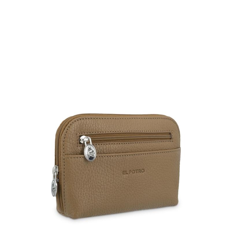 El potro Bolsa de mano mediana de mujer en piel vacuno color cuero - Floater Última moda