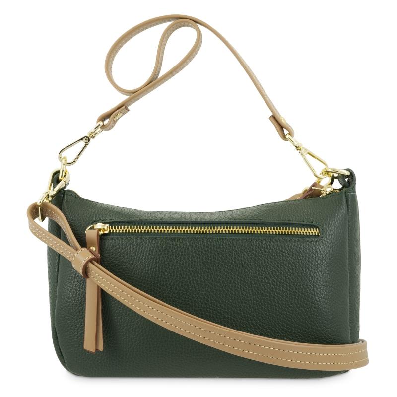 El potro Bolso de 2 asas de mujer en piel vacuno color verde- Oasis Grandes ahorros
