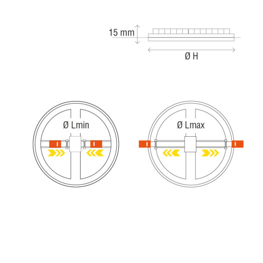 Els banys Downlight LED Todo Luz Redondo Libre de impuestos
