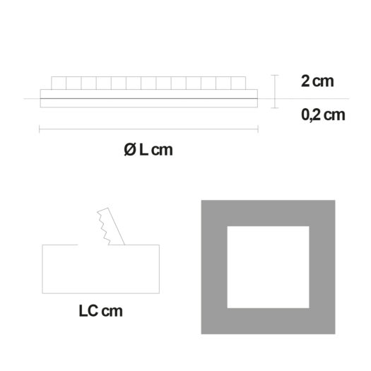 Els banys Downlight LED Slim Cuadrado Rebajas de fin de temporada