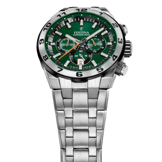 Festina RELOJ PARA HOMBRE FESTINA CHRONO BIKE VERDE CON CORREA DE ACERO F20670/2 Ventas relámpago