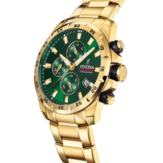 Festina RELOJ FESTINA TIMELESS CHRONOGRAPH F20541/3 VERDE CORREA DE ACERO HOMBRE Descuento por venta flash