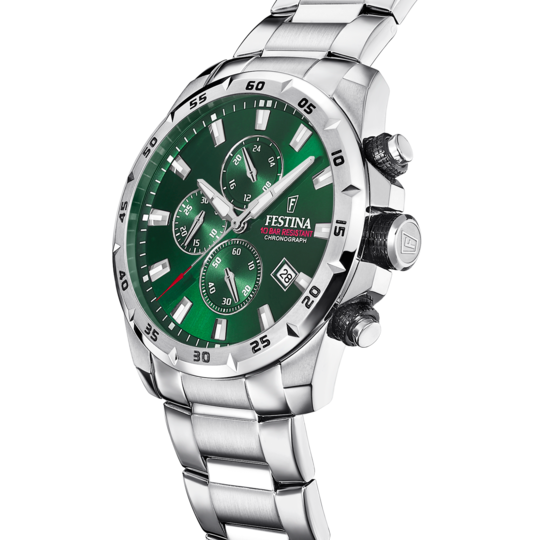 Festina RELOJ FESTINA TIMELESS CHRONOGRAPH F20463/3 VERDE CORREA DE ACERO HOMBRE Rebajas de fábrica