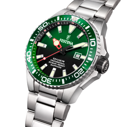 Festina RELOJ FESTINA F20663/2 VERDE CORREA DE ACERO INOXIDABLE 316L HOMBRE Promoción trimestral