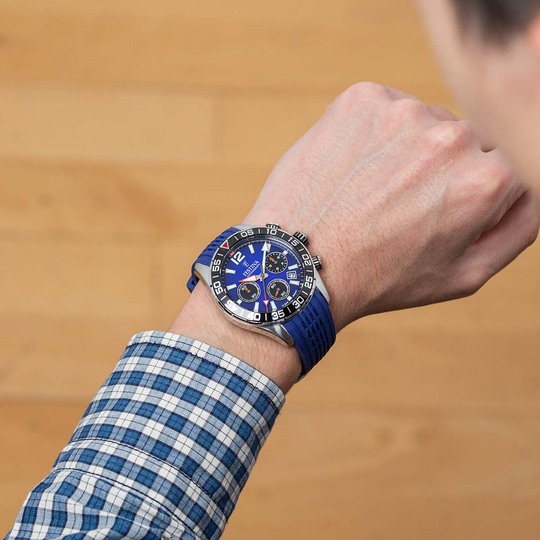 Festina RELOJ FESTINA TIMELESS CHRONOGRAPH F20517/1 AZUL CORREA DE CAUCHO HOMBRE Promoción trimestral