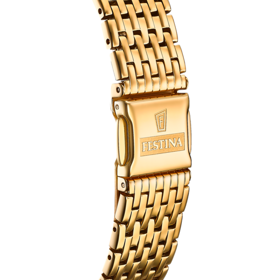 Festina RELOJ DE HOMBRE FESTINA SWISS MADE F20020/2 CON ESFERA DORADA Limitado a 3 días