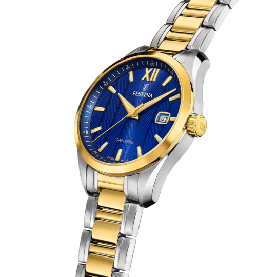 Festina RELOJ FESTINA SWISS SWISS MADE F20027/2 AZUL CORREA DE ACERO INOXIDABLE 316L HOMBRE Precio ultrabajo