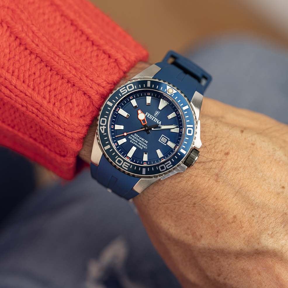 Festina RELOJ FESTINA F20664/1 AZUL CORREA DE CAUCHO HOMBRE Grandes descuentos